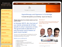 Tablet Screenshot of cambridgehypnotherapy.co.uk